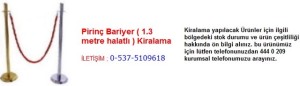İstanbul Pirinç bariyer kiralama İletişim Tlf ; 0 544 929 08 35