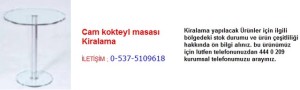 İstanbul cam kokteyl masası kiralama İletişim Tlf ; 0 544 929 08 35