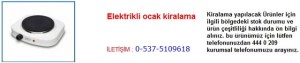 İstanbul elektrikli ocak kiralama İletişim Tlf ; 0 544 929 08 35